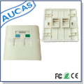 Aucas modulare Buchse Gesichtsplatte, rj45 Keystone Jack Faceplate